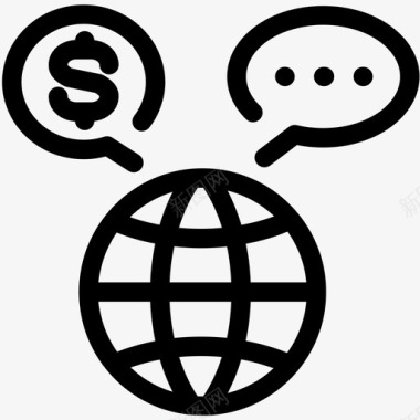 货币外汇国际图标图标