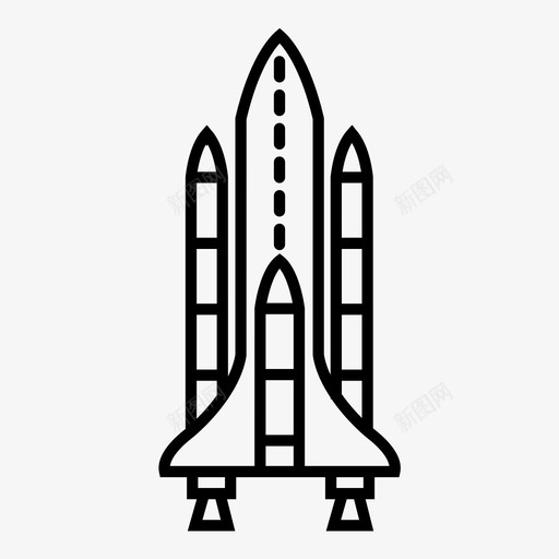 航天飞机火箭飞船图标svg_新图网 https://ixintu.com 太空图标 火箭 航天飞机 飞船