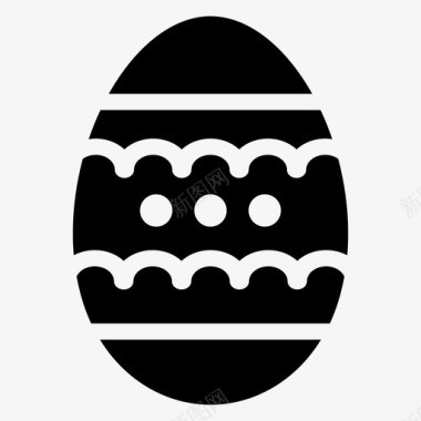 复活节小鸡鸡蛋图标图标