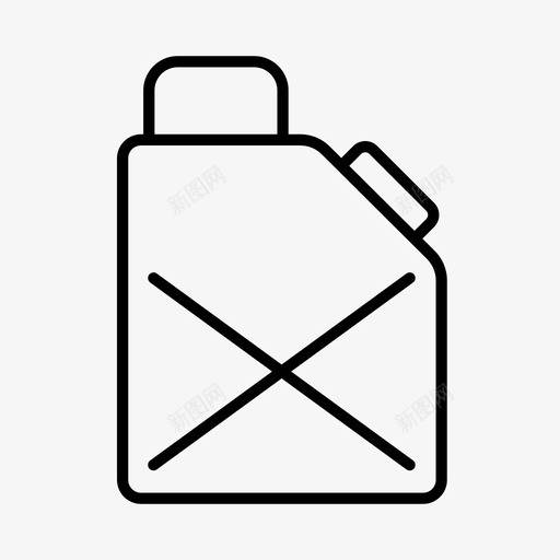 汽油漂白剂瓶子图标svg_新图网 https://ixintu.com 机械 汽油 汽车服务 洗涤剂 漂白剂 瓶子