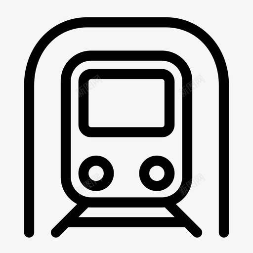 地铁车站火车图标svg_新图网 https://ixintu.com 交通 地下 地铁 火车 车站 隧道