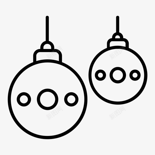 圣诞装饰品装饰新年图标svg_新图网 https://ixintu.com 圣诞节 圣诞装饰品 新年 装饰