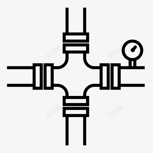 煤气管道工厂工业图标svg_新图网 https://ixintu.com 制造业 工业 工厂 煤气管道 管道