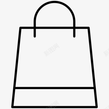 购物袋礼品袋电子商务图标图标