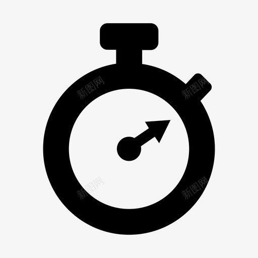 秒表计时器手机2图标svg_新图网 https://ixintu.com 手机2 秒表 计时器