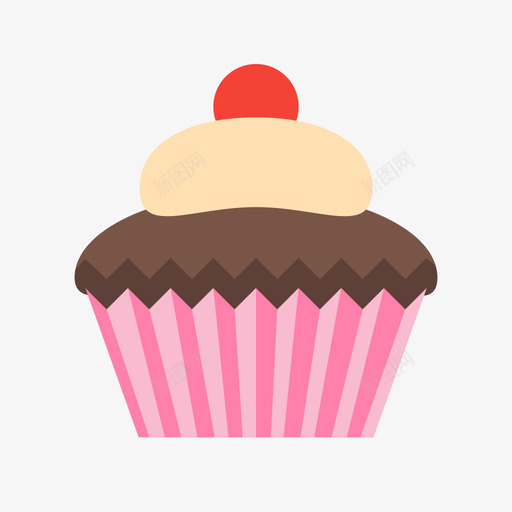 Cupcakesvg_新图网 https://ixintu.com Cupcake 填充 多色