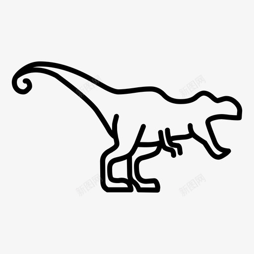 恐龙动物霸王龙图标svg_新图网 https://ixintu.com 动物 恐龙 线动物 霸王龙