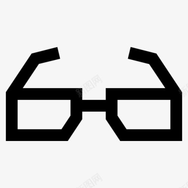 玻璃眼镜假日系列图标图标