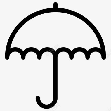 保护伞用户界面安全线图标图标