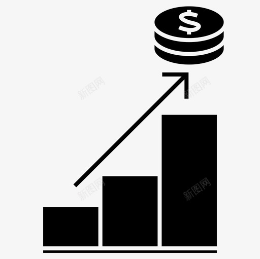 长期投资利润财务图标svg_新图网 https://ixintu.com 利润 财务 长期投资