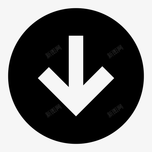 CircledArrow Down - 02svg_新图网 https://ixintu.com CircledArrow Down - 02