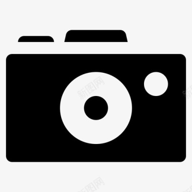 相机用户界面基本字形图标图标