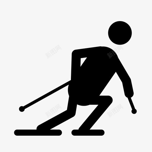 高山滑冰冰速度图标svg_新图网 https://ixintu.com 冬季 冬季运动 冰 速度 高山滑冰