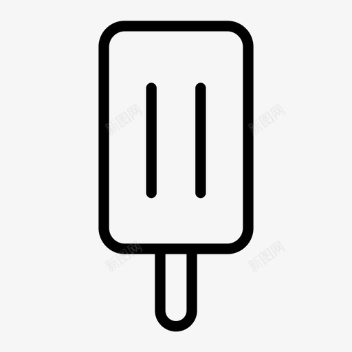冰激凌冰棍冰激凌棒图标svg_新图网 https://ixintu.com 冰棍 冰激凌 冰激凌棒