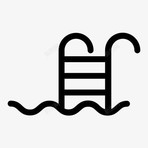 游泳池标牌图标svg_新图网 https://ixintu.com 标牌 游泳池