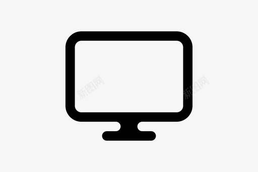 屏幕电脑液晶显示器图标svg_新图网 https://ixintu.com 屏幕 显示器 液晶显示器 演示文稿 电脑 电视