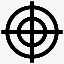 聚焦射线图射箭靶聚焦射击靶图标高清图片