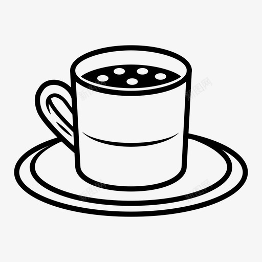 咖啡咖啡杯热巧克力图标svg_新图网 https://ixintu.com 咖啡 咖啡杯 热巧克力 茶
