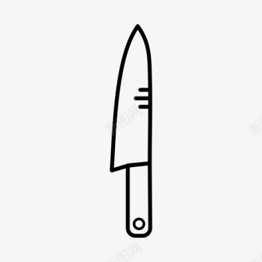 刀厨师刀切菜图标图标