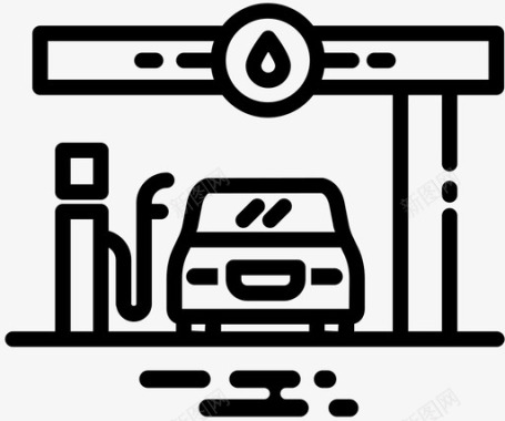 燃料汽车可燃物图标图标