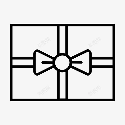 礼品盒圣诞节新年图标svg_新图网 https://ixintu.com 圣诞节 新年 礼品盒 礼物