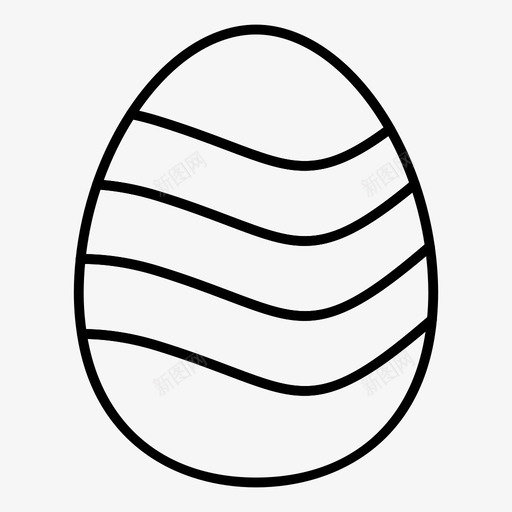 食物鸡蛋煎蛋图标svg_新图网 https://ixintu.com 复活节细线图标 煎蛋 蛋黄 食物 鸡蛋
