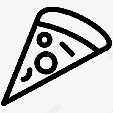 披萨披萨片食物概要图标图标