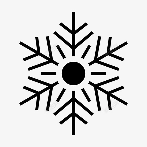 雪冷冰图标svg_新图网 https://ixintu.com 下雪 冬天 冰 冷 雪 雪花