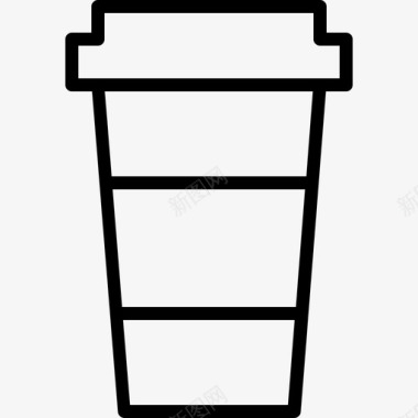 咖啡去去杯超级简单图标图标