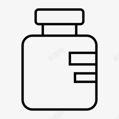 酒精瓶酒药物图标图标