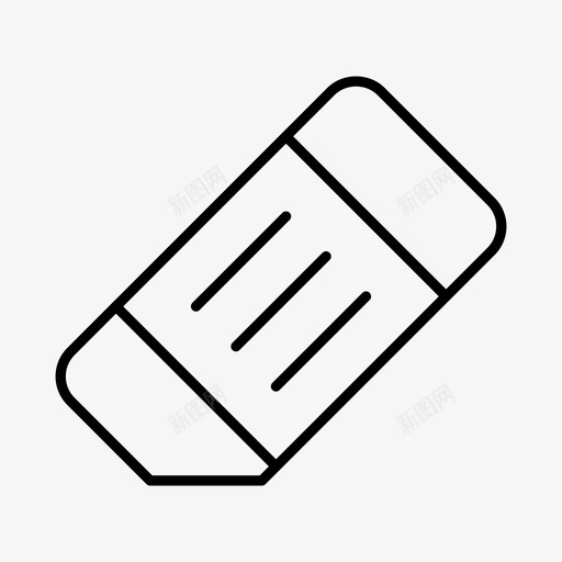 橡皮擦商务清洁图标svg_新图网 https://ixintu.com 删除 商务 橡皮擦 橡胶 清洁 设计细线图标