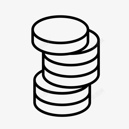 硬币银行赌场图标svg_新图网 https://ixintu.com 代币 硬币 经济 薪金 赌场 金融 银行