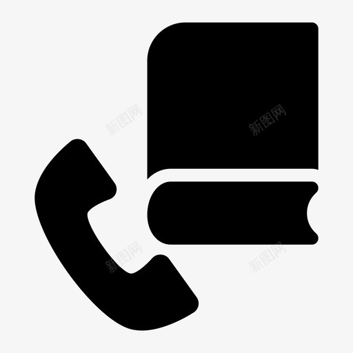 呼叫预订电话图标svg_新图网 https://ixintu.com 呼叫 客户服务字形图标 服务 电话 记录 预订