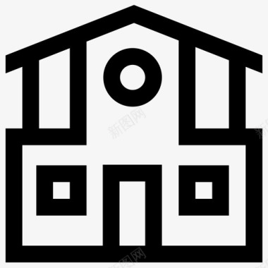 房子住所庄园图标图标