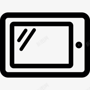 平板电脑屏幕技术媒体和技术图标图标