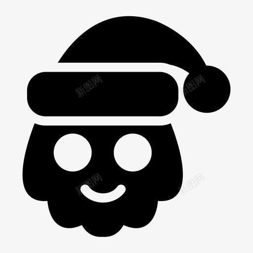 圣诞圣诞老人小丑图标svg_新图网 https://ixintu.com 假日 圣诞 圣诞老人 圣诞雕文图标第1卷 小丑