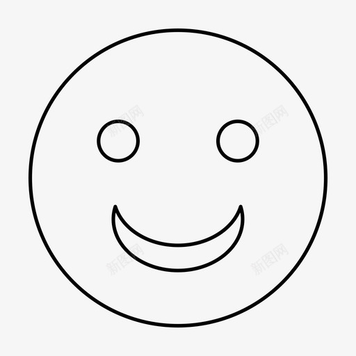 开心的脸表情微笑图标svg_新图网 https://ixintu.com 开心的脸 微笑 表情