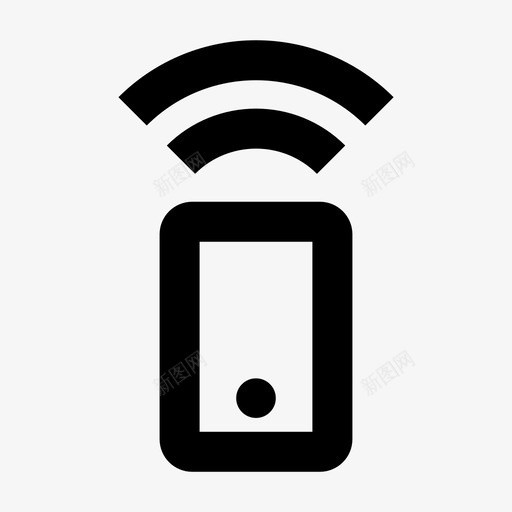 移动wifi连接性无线图标svg_新图网 https://ixintu.com 无线 材质图标 移动wifi 连接性