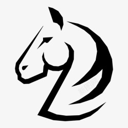 马头标志PNG矢量图马动物象棋图标高清图片