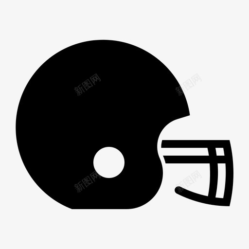 橄榄球头盔足球头盔运动图标svg_新图网 https://ixintu.com 橄榄球头盔 足球头盔 运动