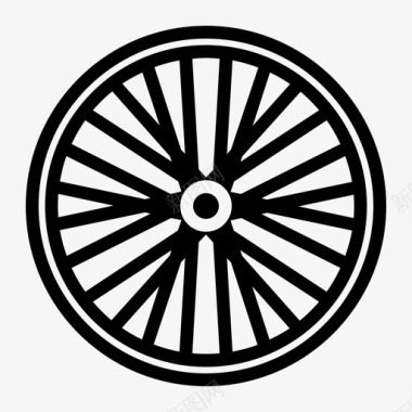 轮子自行车零件图标图标