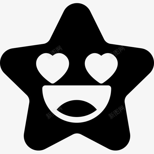 爱表情情感图标svg_新图网 https://ixintu.com 情感 感觉 明星表情符号 爱 脸 表情