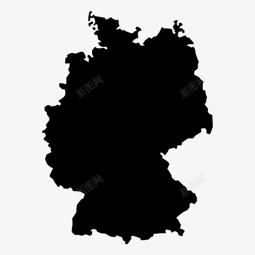德国地图欧洲图标svg_新图网 https://ixintu.com 德国地图 欧洲