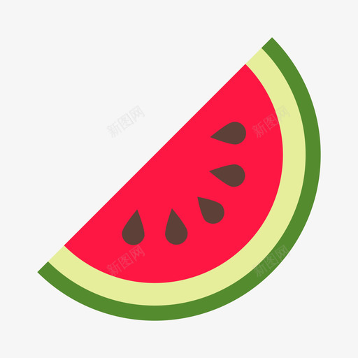 Watermelonsvg_新图网 https://ixintu.com Watermelon 填充 多色