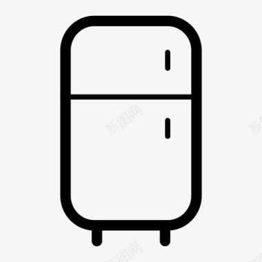 冰箱电器冷藏图标图标