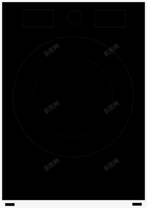 洗衣机干净高效图标svg_新图网 https://ixintu.com 干净 快速 洗衣机 高效