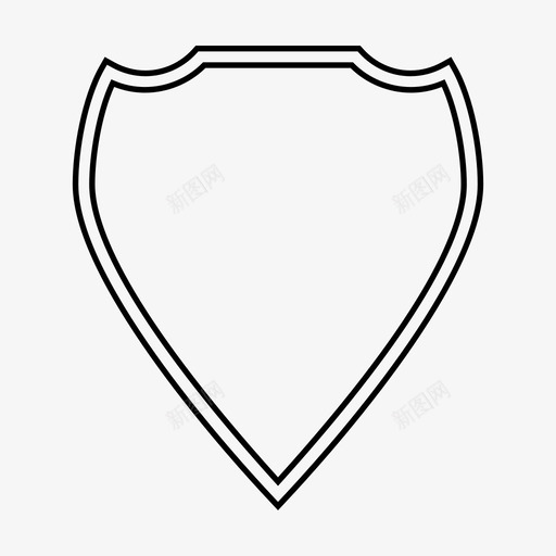 盾牌盔甲徽章图标svg_新图网 https://ixintu.com 徽章 方块 盔甲 盾牌 骑士