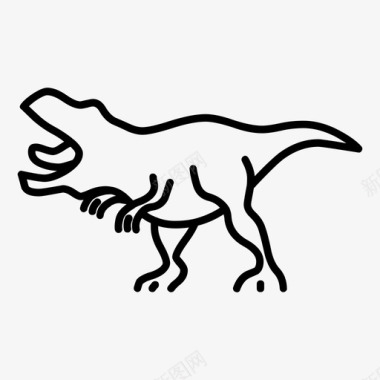 恐龙动物霸王龙图标图标
