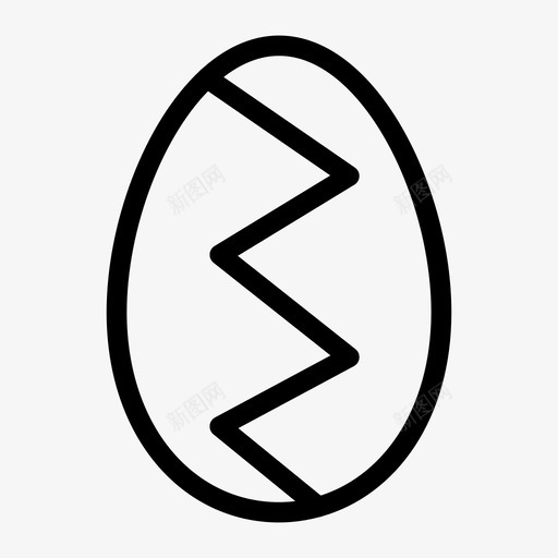 复活节庆祝伊斯特雷格图标svg_新图网 https://ixintu.com 伊斯特雷格 复活节 复活节线图标 庆祝 蛋壳