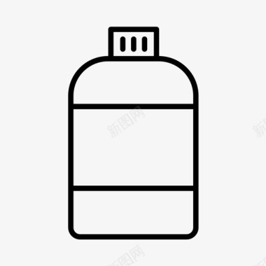 瓶罐容器图标图标